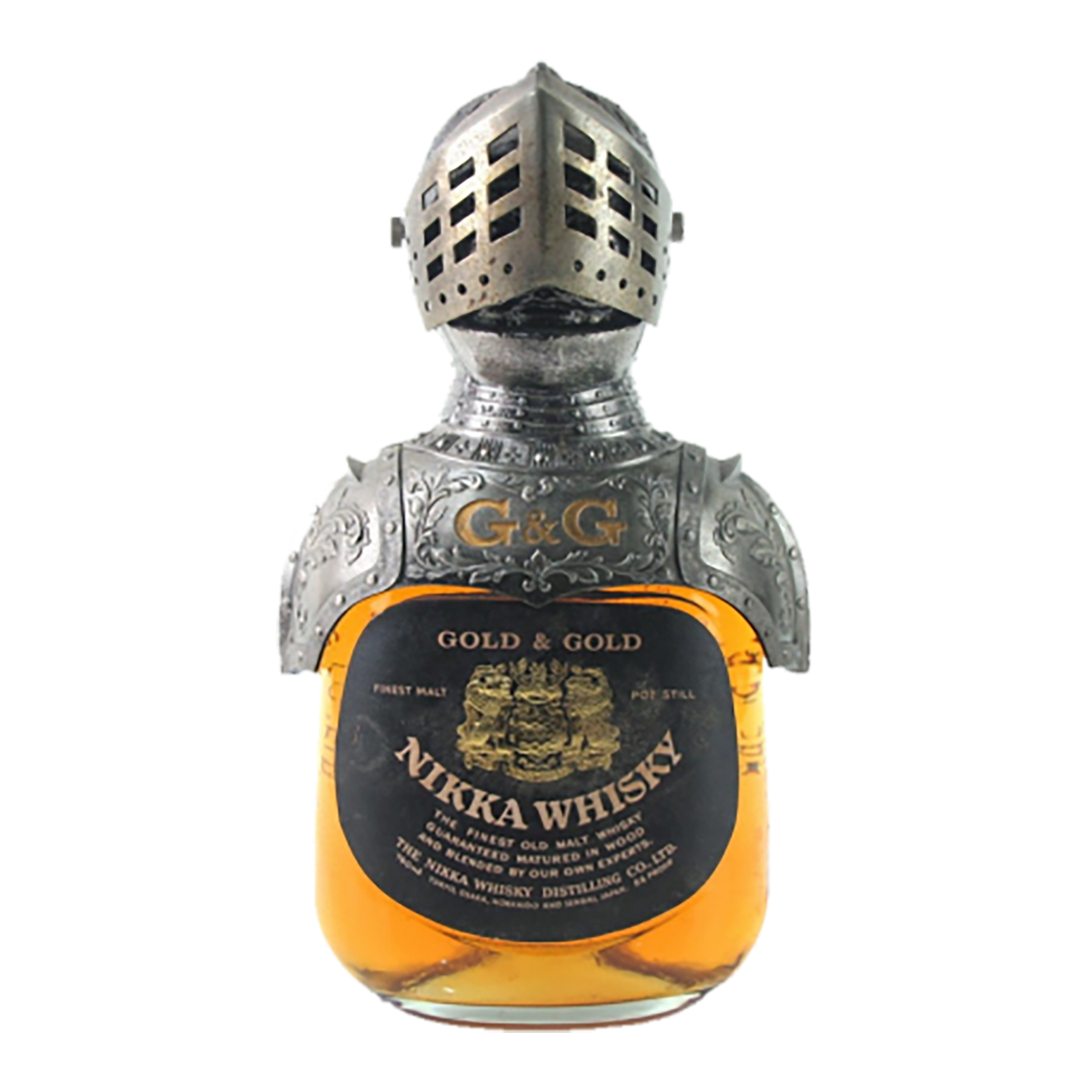 Nikka Gold & Gold Samurai Knight Ornament Blended Japanese Whisky 700ml (Scuffed)