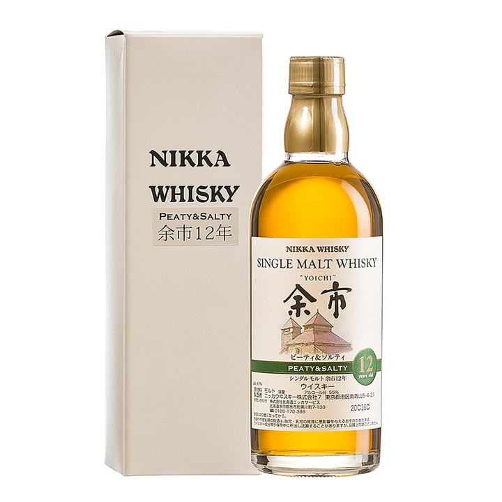 Nikka Yoichi 12 Years Old Peaty and Salty Cask Strength Single Malt Japanese Whisky 180ml