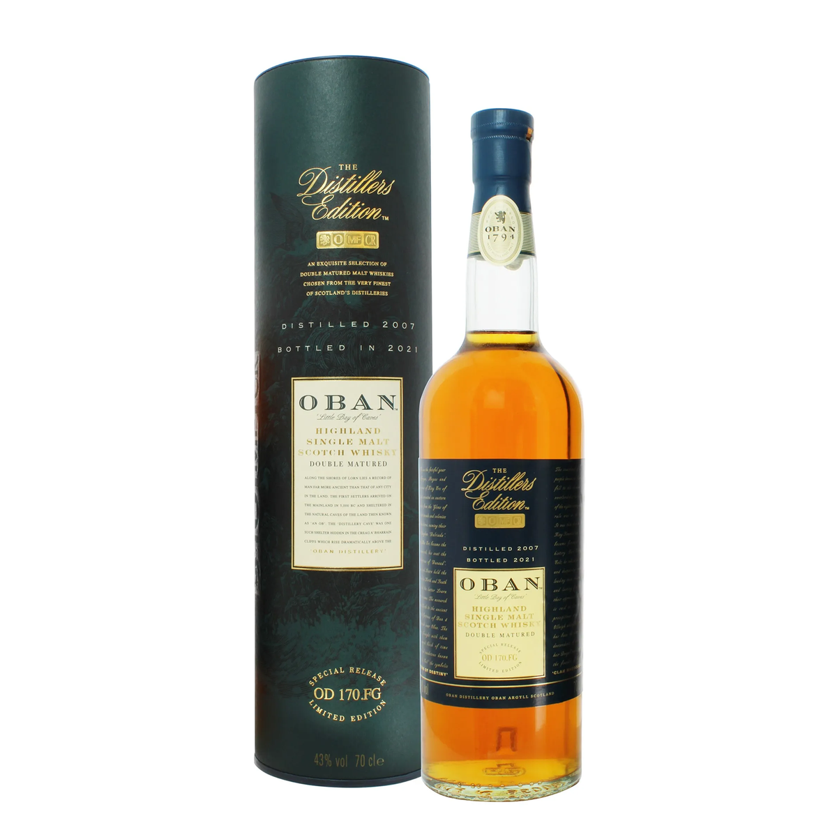 Oban Distillers Edition Double Matured Single Malt Scotch Whisky 700ml (2021 Bottling) - Kent Street Cellars