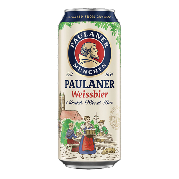 Paulaner Hefe-Weissbier Naturtrub 500ml (Can Case)