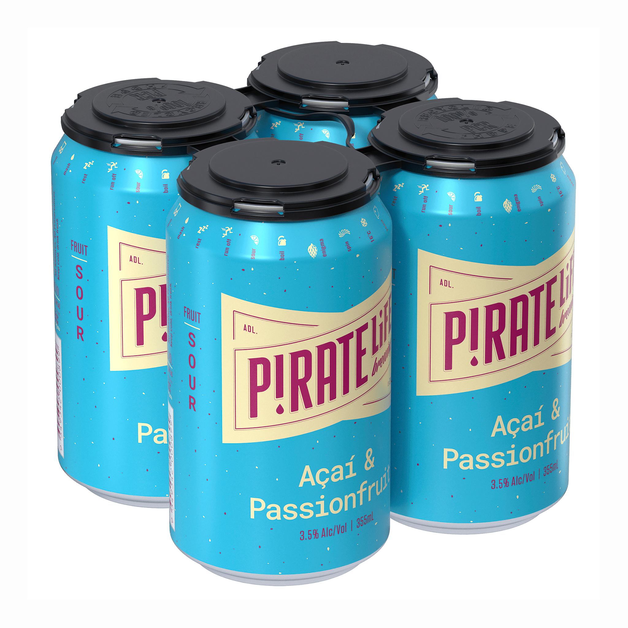 Pirate Life Brewing Acai & Passionfruit (4 Pack)