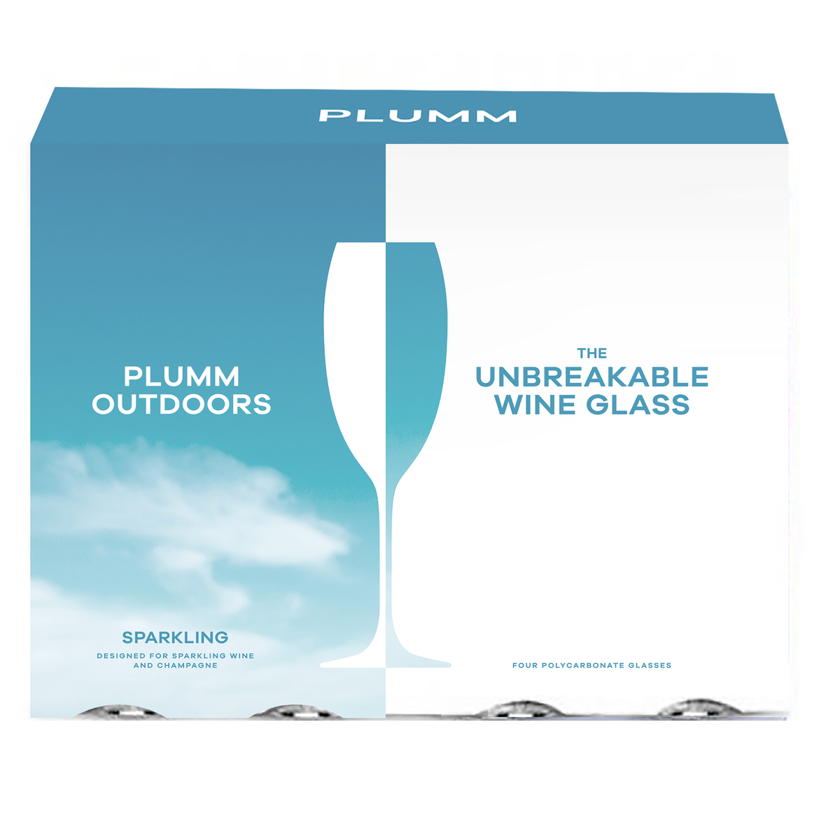 PLUMM Outdoors Unbreakable Sparkling (4 Pack)