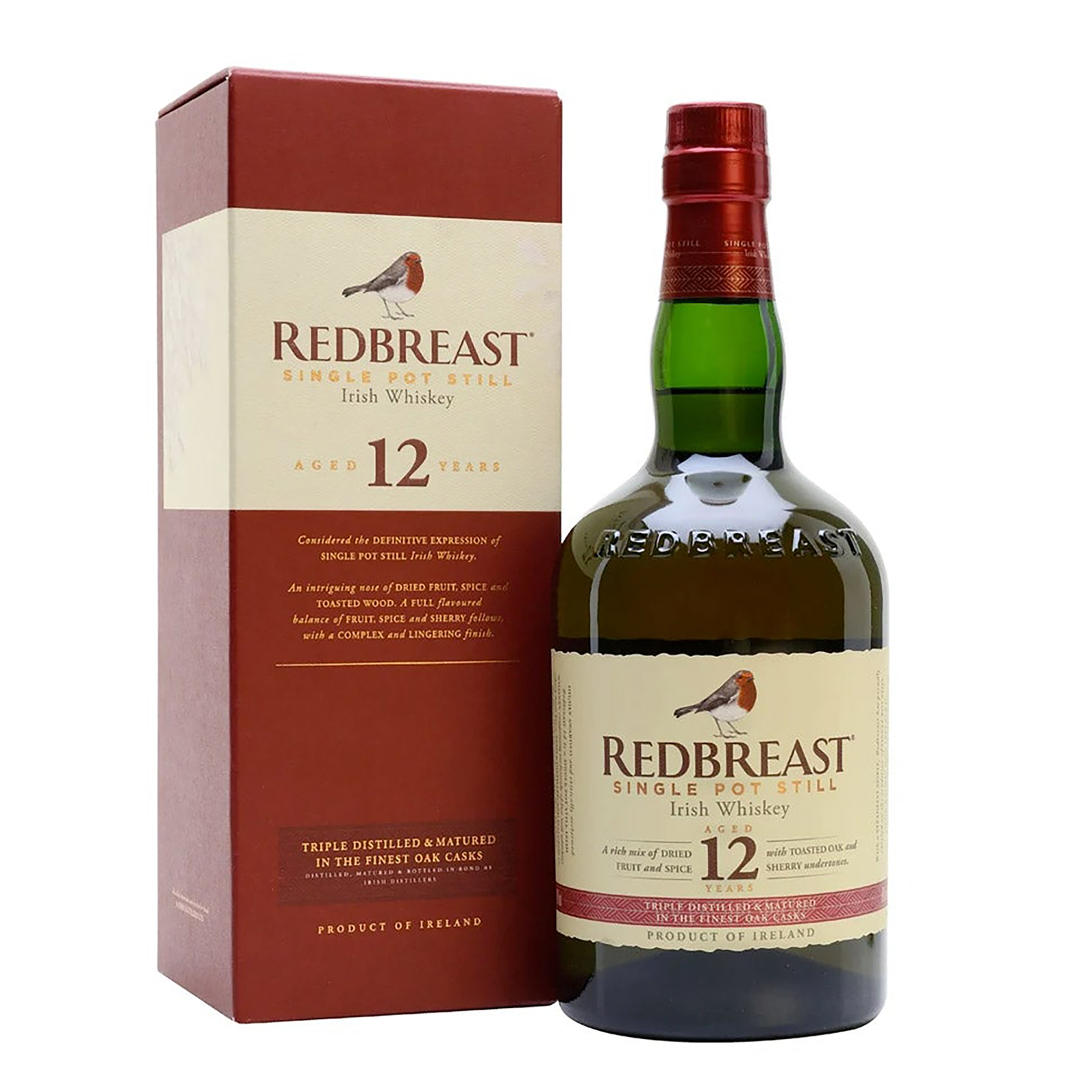 Redbreast 12 Year Old Single Pot Still Irish Whiskey 700ml - Kent Street Cellars