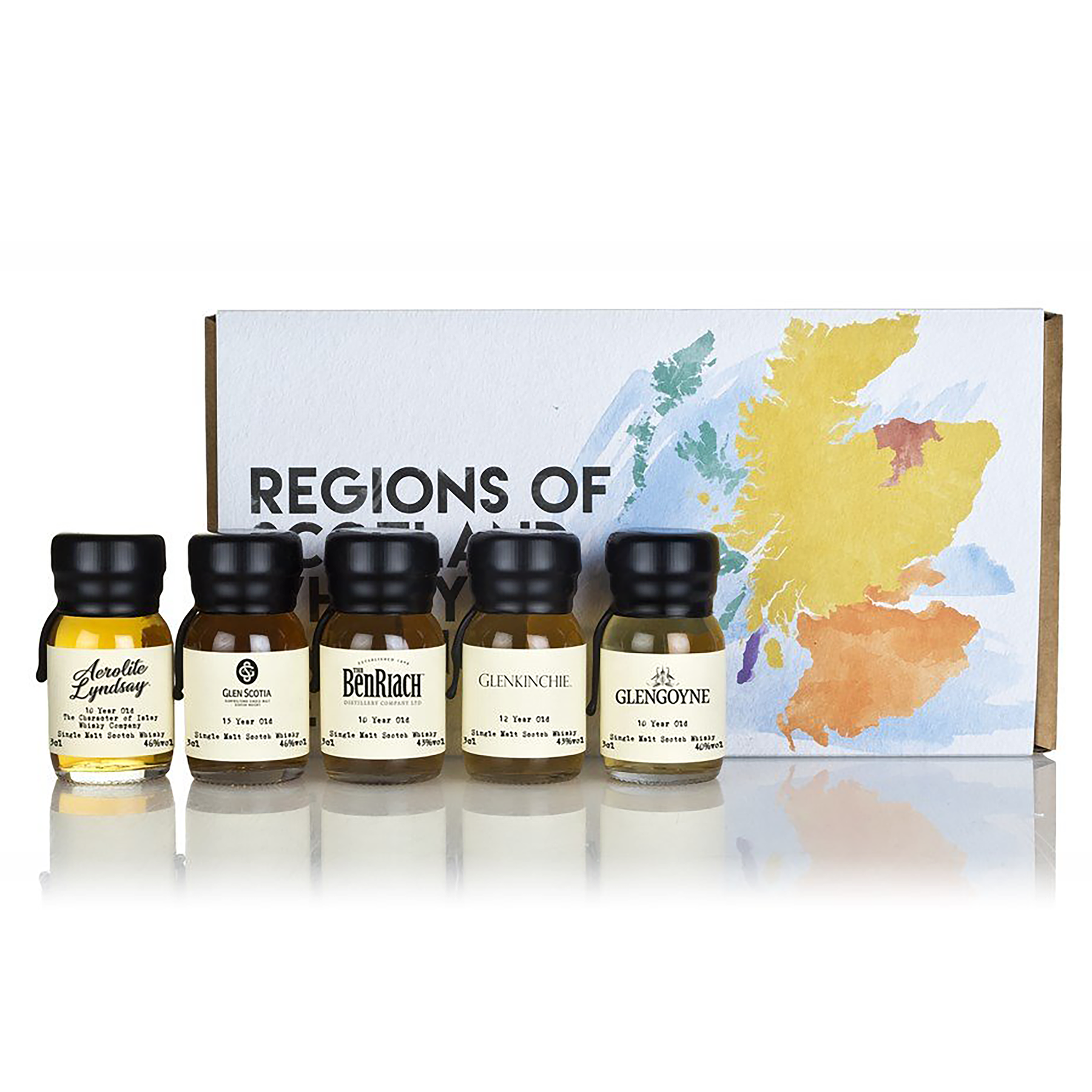 Drinks by the Dram Regions of Scotland Whisky Tasting Set - Kent Street Cellars