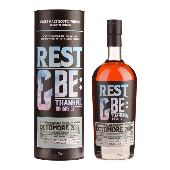 Rest & Be Thankful Bruichladdich Octomore Tempranillo Cask 6 Year Old Cask Strength Single Malt Scotch Whisky 700ml (2009 Release)