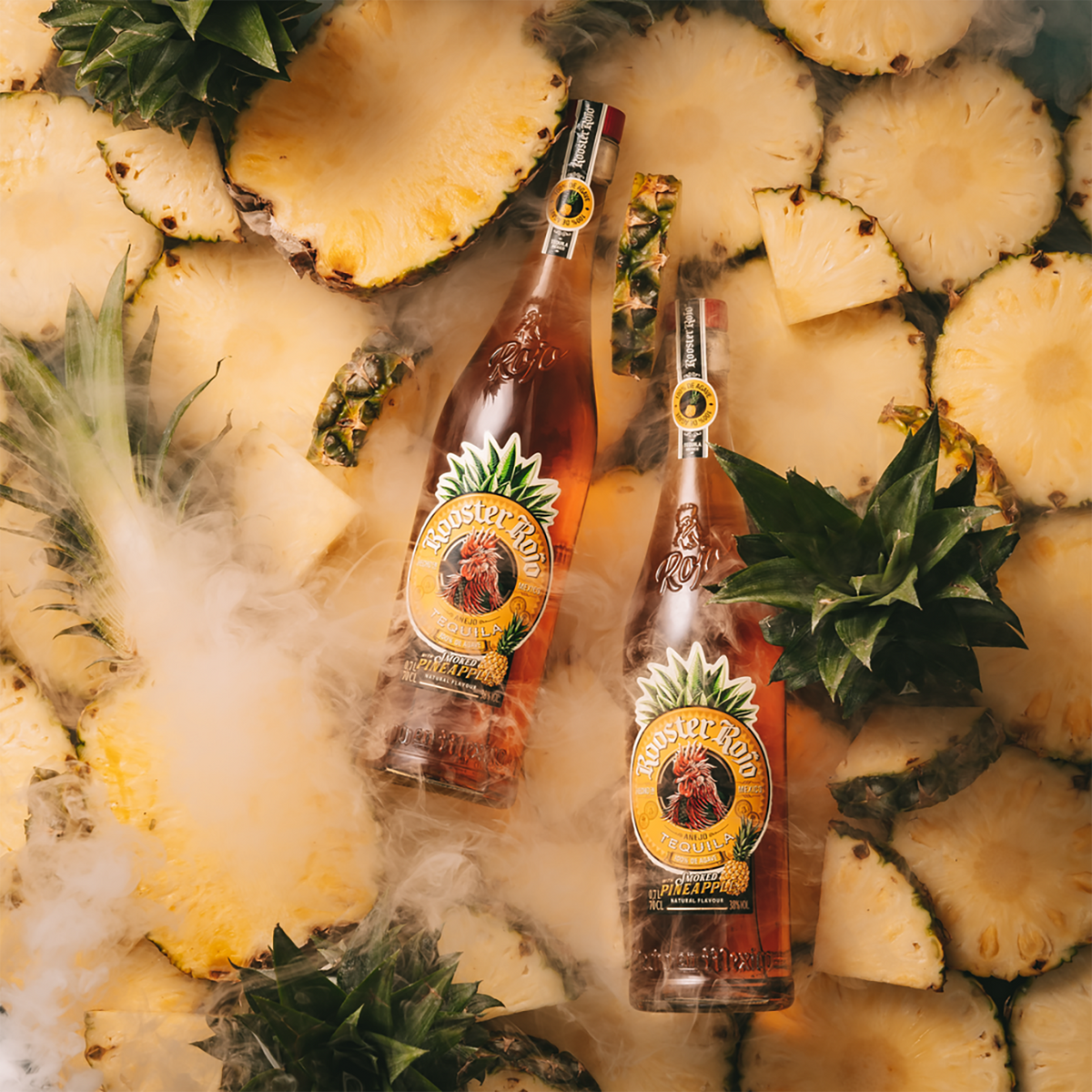 Rooster Rojo Añejo Smoked Pineapple Tequila 700ml - Kent Street Cellars