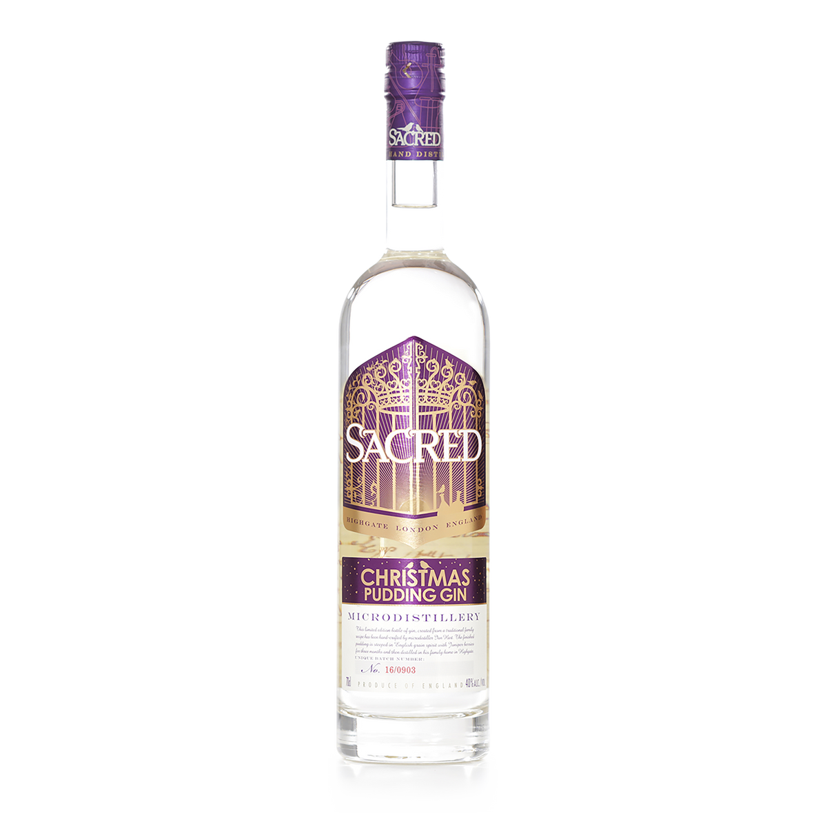 Sacred Christmas Pudding Gin 700ml - Kent Street Cellars