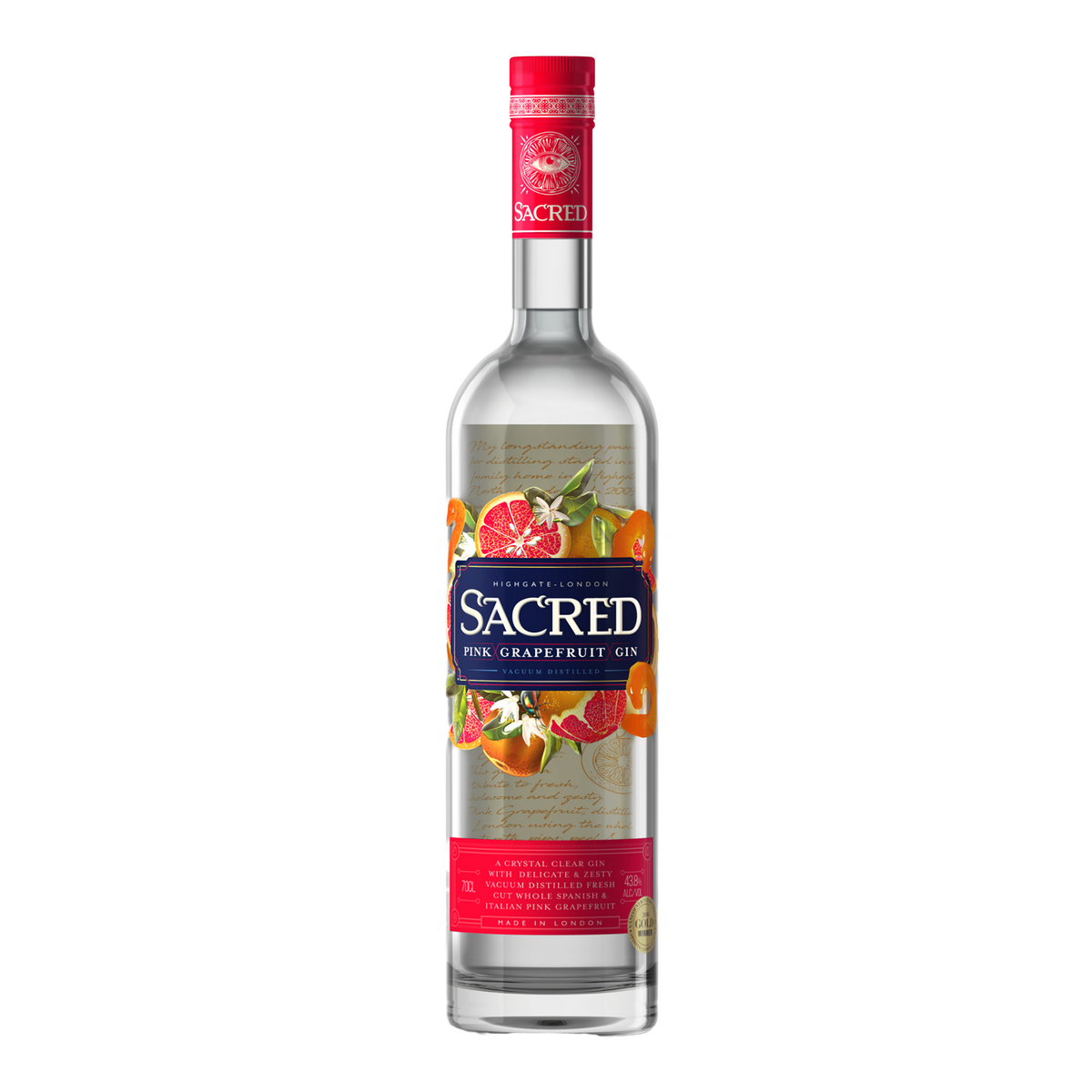 Sacred Pink Grapefruit Gin 700ml - Kent Street Cellars