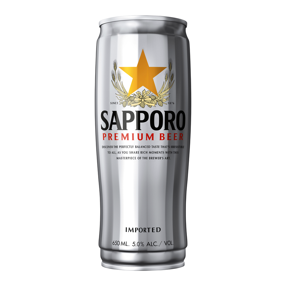 Sapporo Premium Beer 650mL (Can) - Kent Street Cellars