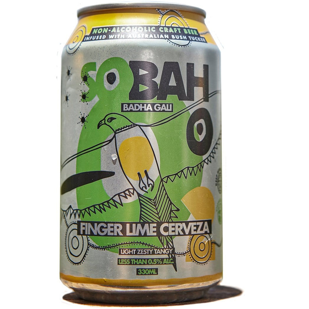 Sobah Finger Lime Non-Alcoholic Cerveza (4 Pack)
