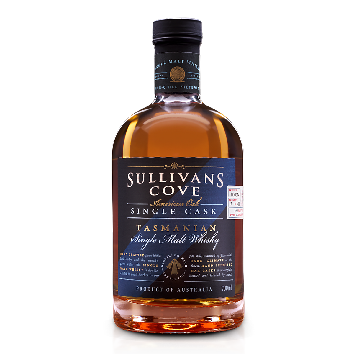 Sullivans Cove American Oak Tawny Port Single Cask Single Malt Whisky 700ml (TD0318) - Kent Street Cellars