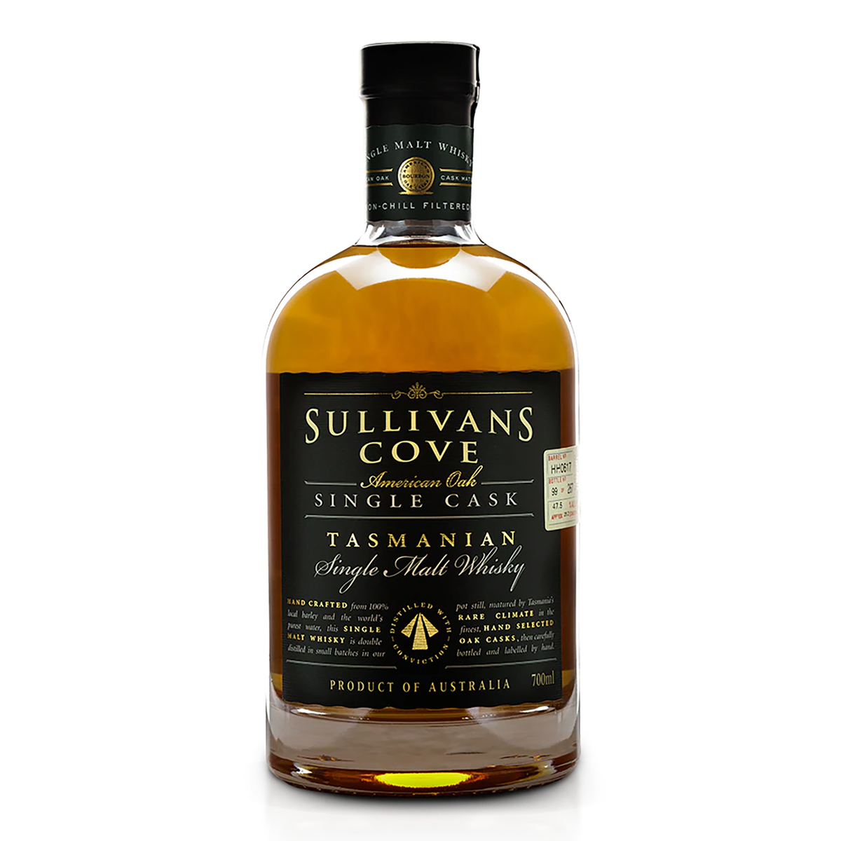 Sullivans Cove American Oak Ex-Bourbon Single Cask Single Malt Whisky 700ml  (TD0330)
