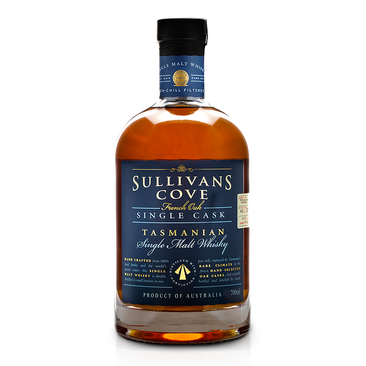 Sullivans Cove French Oak Single Cask Single Malt Whisky 700ml (TD0290) - Kent Street Cellars