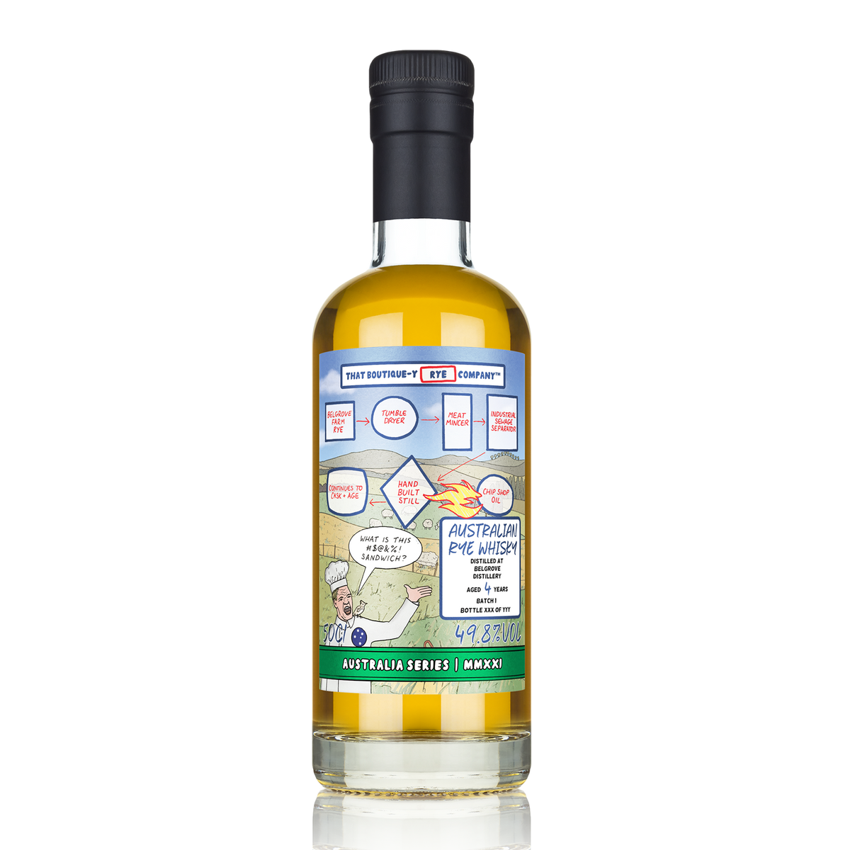 That Boutique-y Whisky Company Belgrove Distillery 4 Year Old Rye Whisky 500ml - Kent Street Cellars