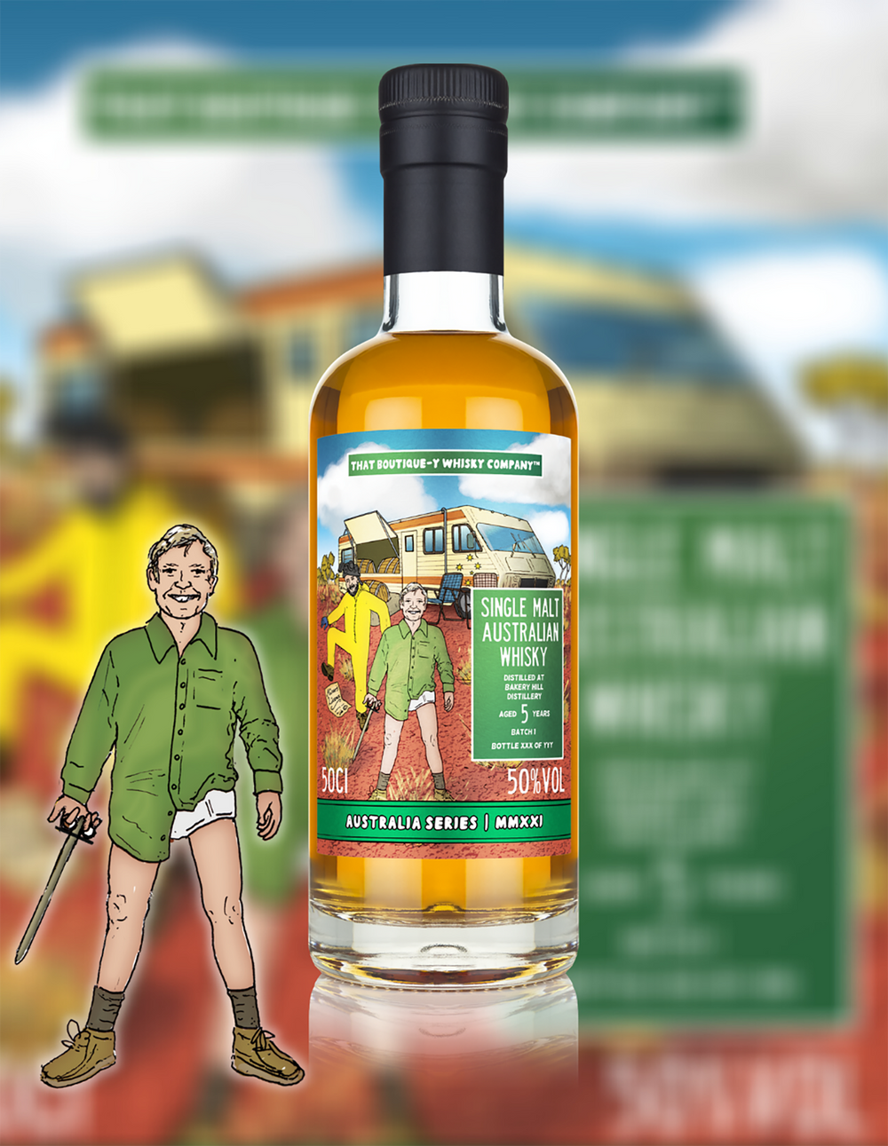 That Boutique-y Whisky Company Bakery Hill Distillery 5 Year Old Single Malt Whisky 500ml - Kent Street Cellars