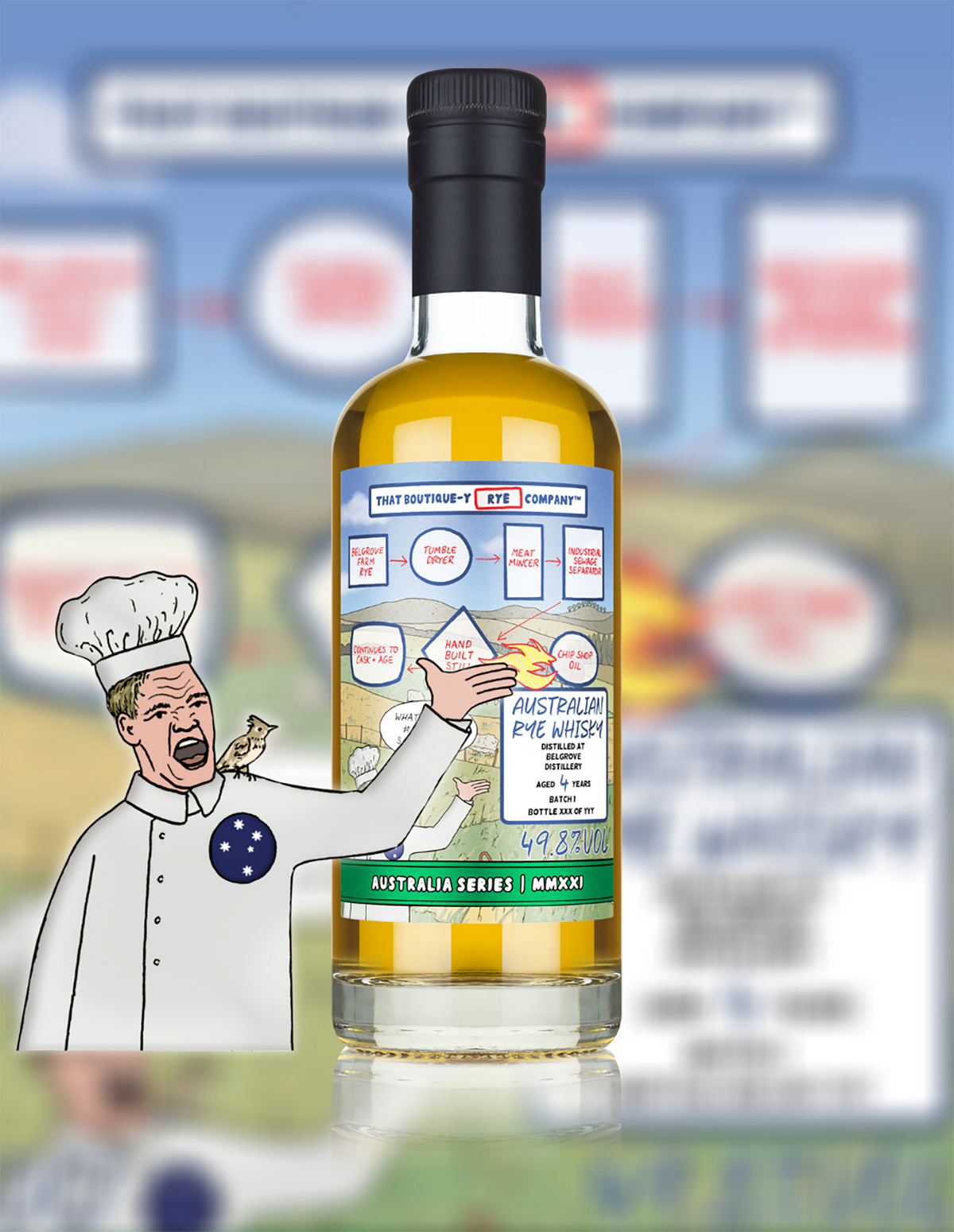 That Boutique-y Whisky Company Belgrove Distillery 4 Year Old Rye Whisky 500ml - Kent Street Cellars