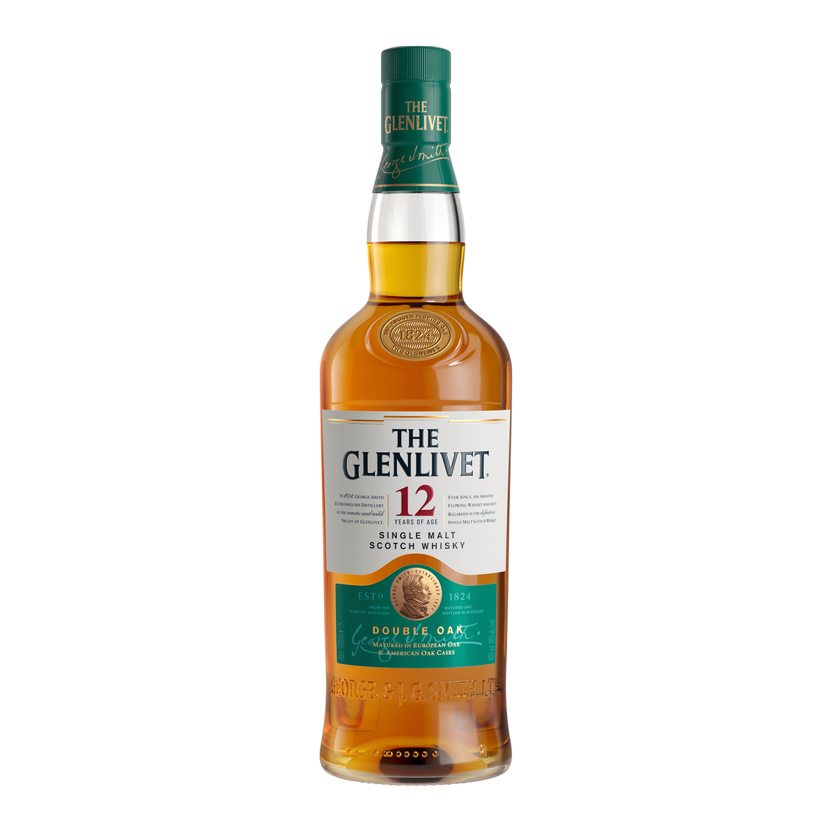 The Glenlivet 12 Year Old Single Malt Scotch Whisky Double Oak 700mL - Kent Street Cellars