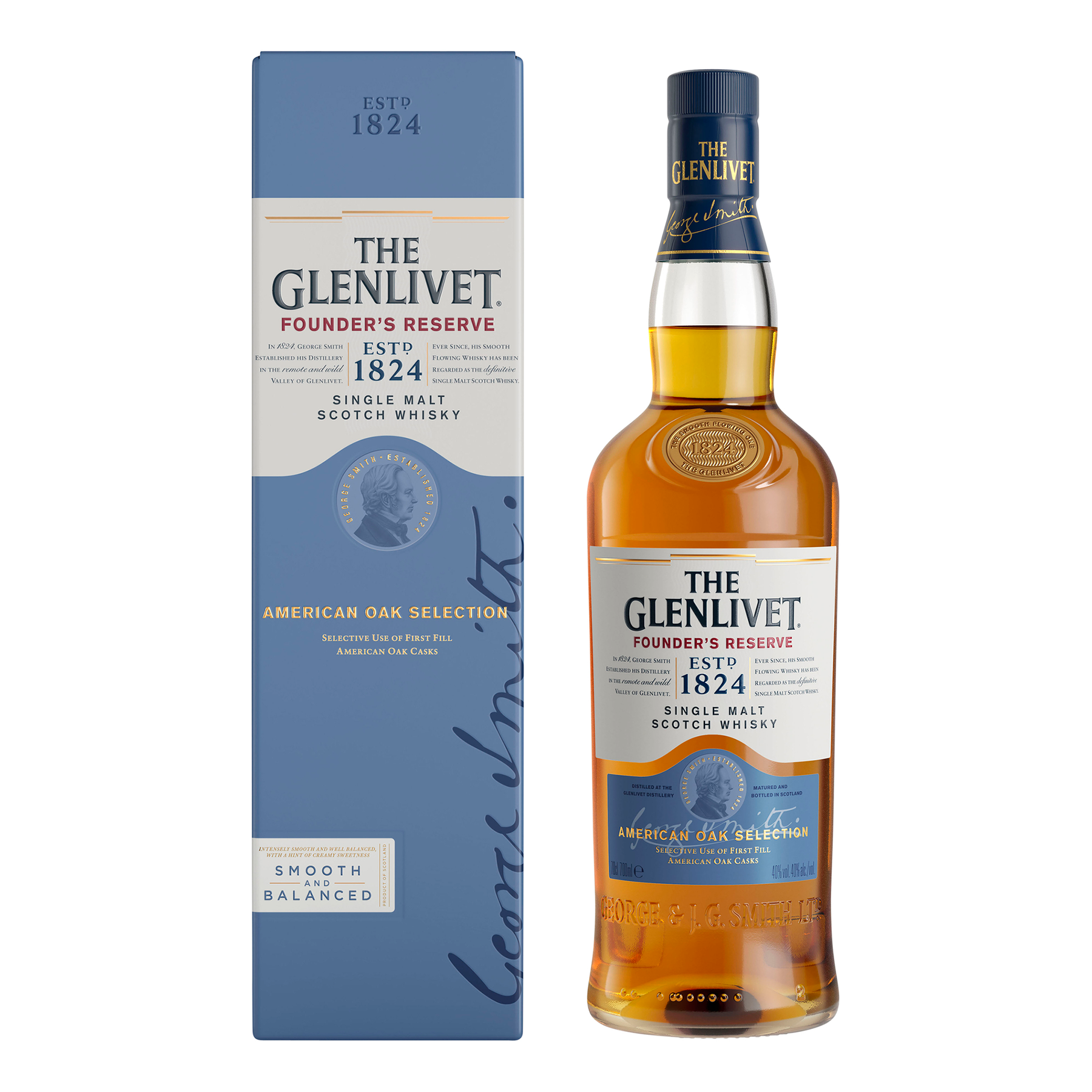 The Glenlivet Founder's Reserve Single Malt Scotch Whisky 700mL - Kent Street Cellars