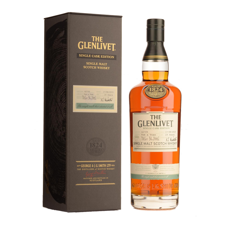 The Glenlivet Tom A Voan Single Cask 19 Year Old Cask Strength Single Malt Scotch Whisky 700ml