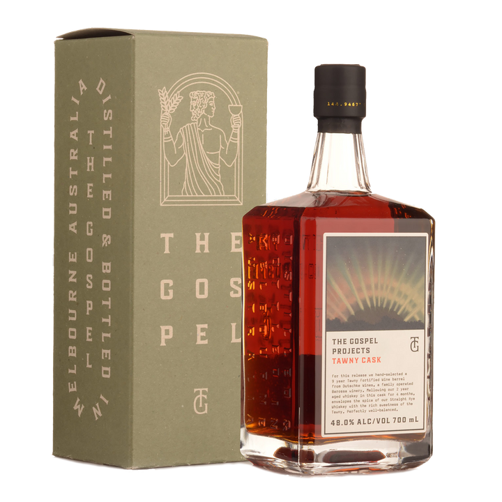 The Gospel Projects Tawny Cask Finish Straight Rye Whiskey 700ml