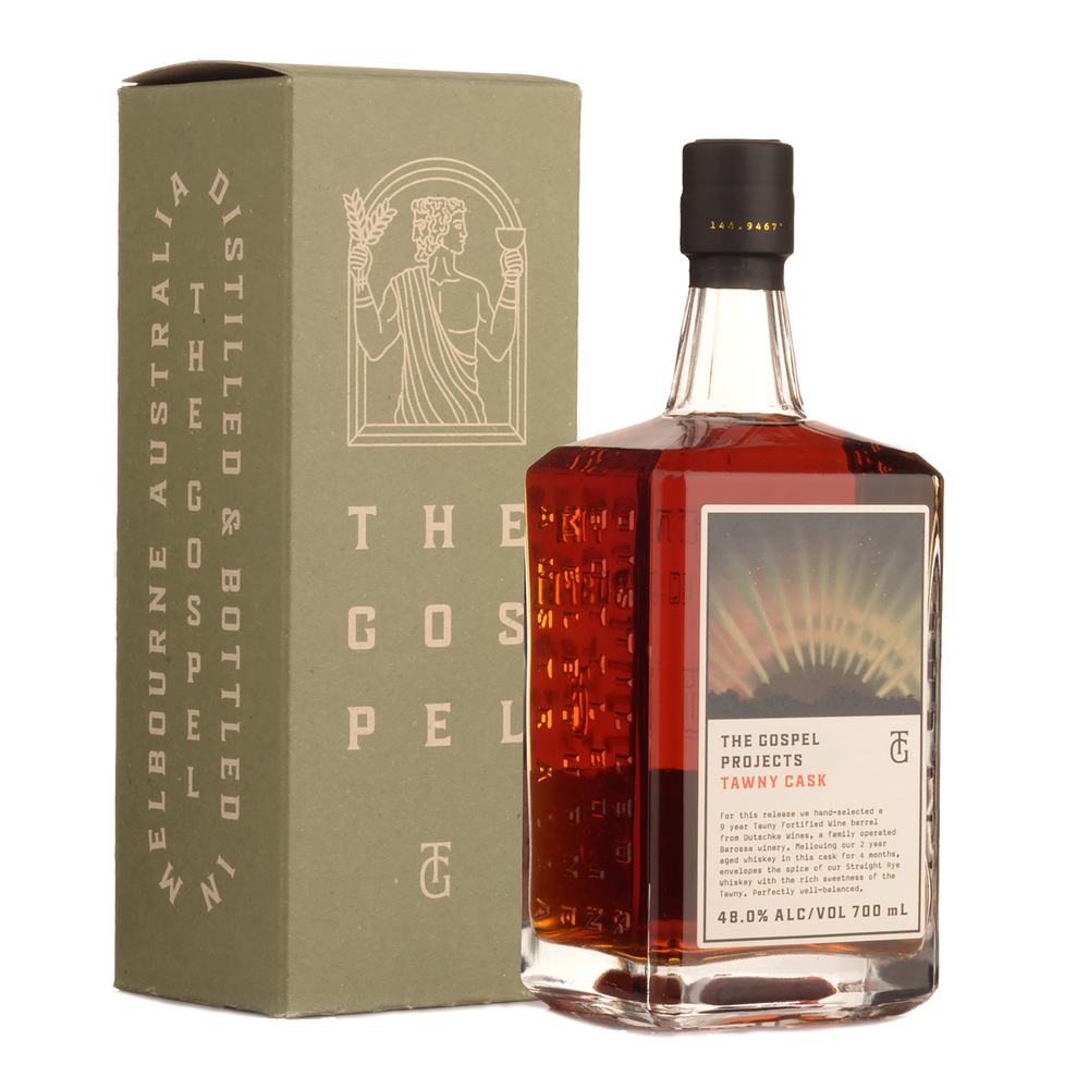 The Gospel Projects Tawny Cask Finish Straight Rye Whiskey 700ml - Kent Street Cellars