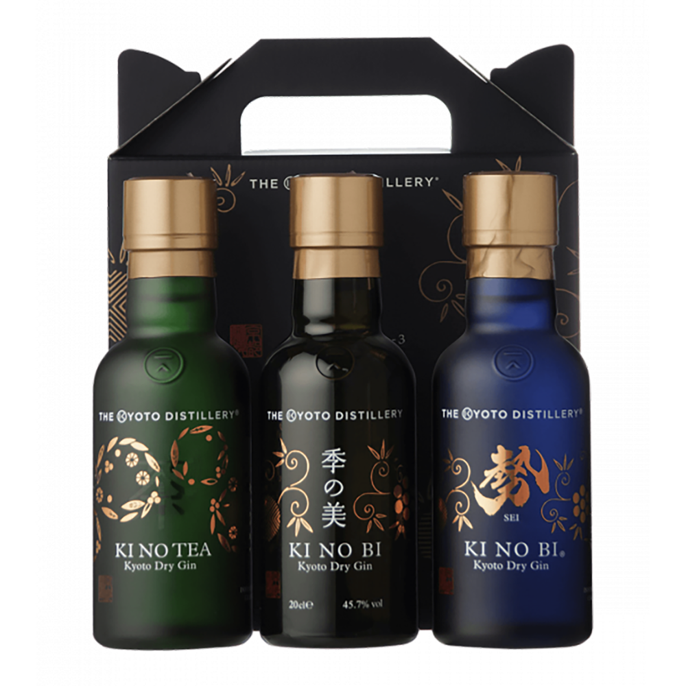 The Kyoto Distillery KI NO BI³ Gin Tasting Set (3 x 200ml)