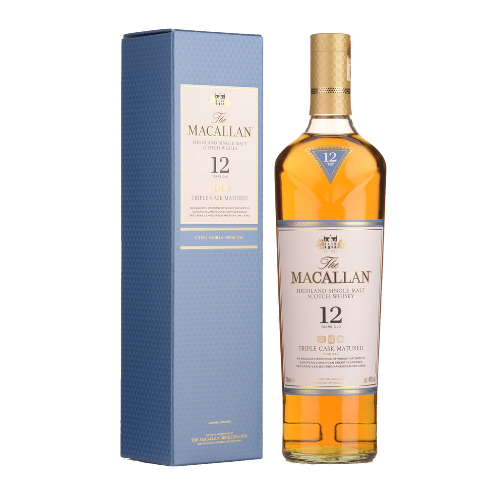 The Macallan Triple Cask Matured 12 Year Old Single Malt Scotch Whisky 700ml - Kent Street Cellars