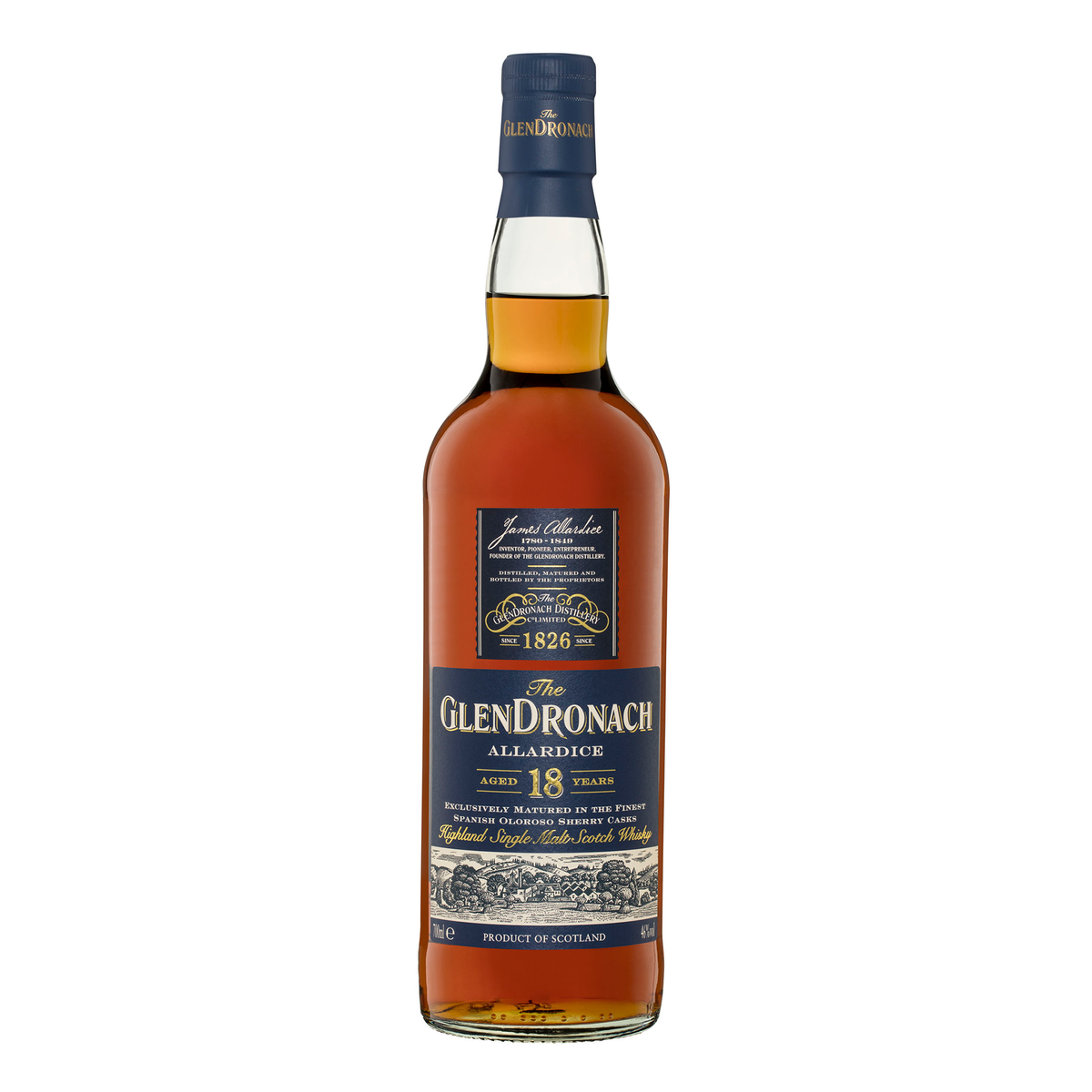 The GlenDronach Allardice 18 Year Old Single Malt Whisky 700ml - Kent Street Cellars