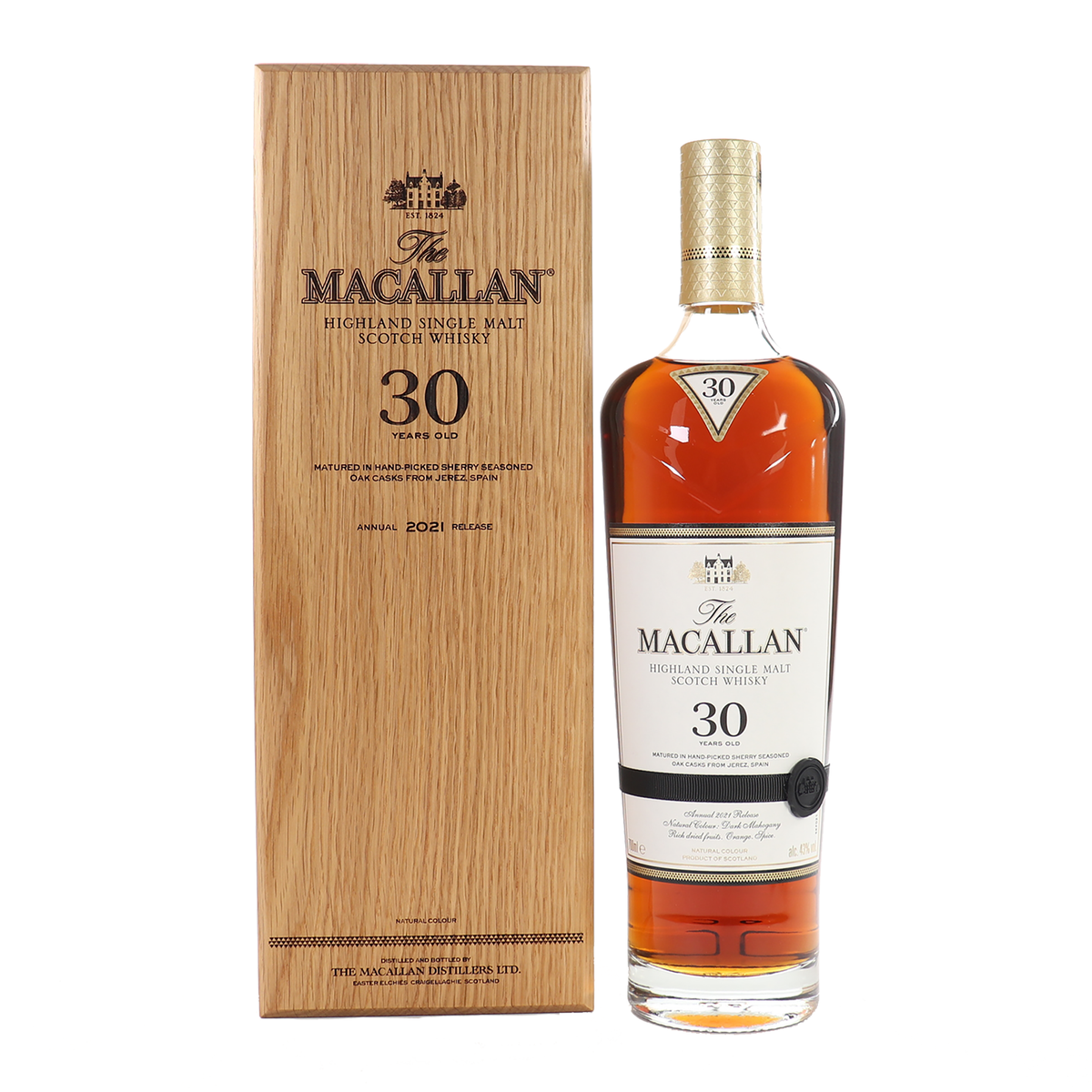 The Macallan Sherry Oak 30 Years Old Single Malt Scotch Whisky