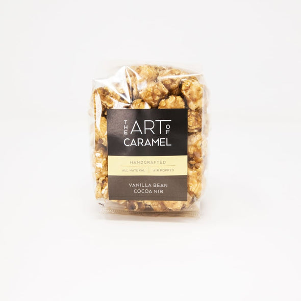 Vanilla Bean Cocoa Nib Caramel Popcorn, 2oz