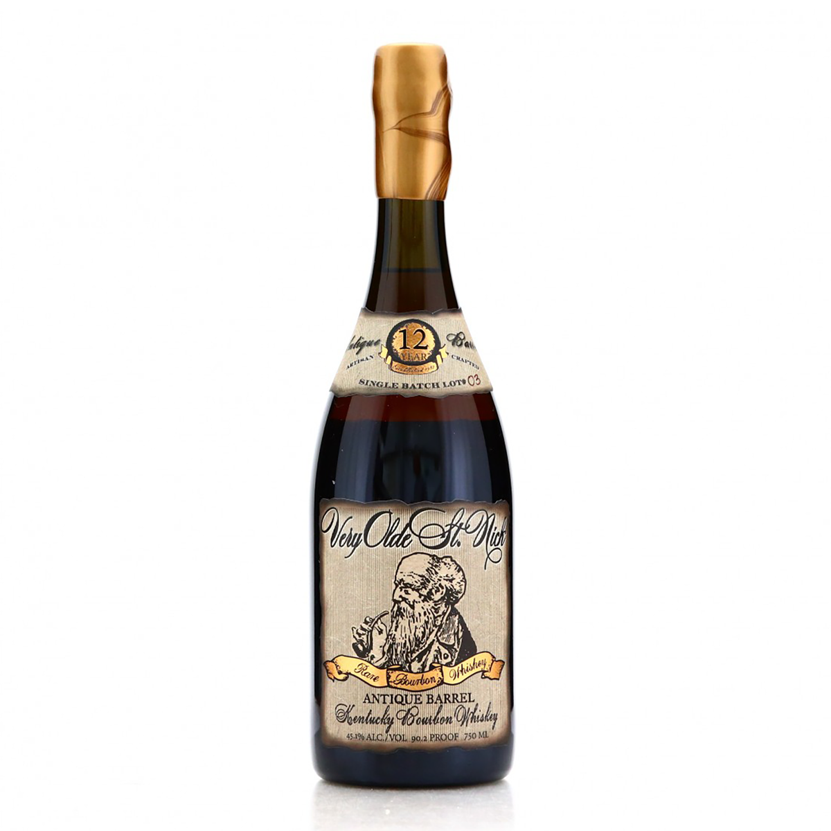Very Olde St. Nick Antique Barrel 12 Year Old Single Batch Bourbon Whiskey 750ml - Kent Street Cellars