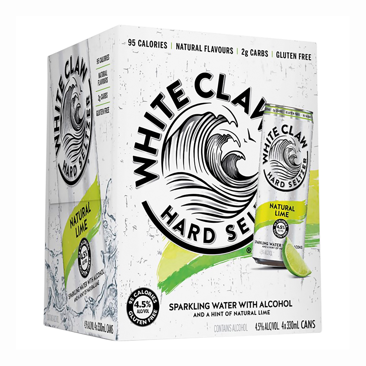 White Claw Seltzer Natural Lime (4 Pack) - Kent Street Cellars
