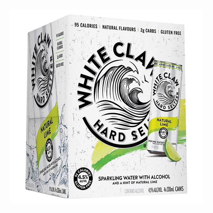 White Claw Hard Seltzer Natural Lime (Case)