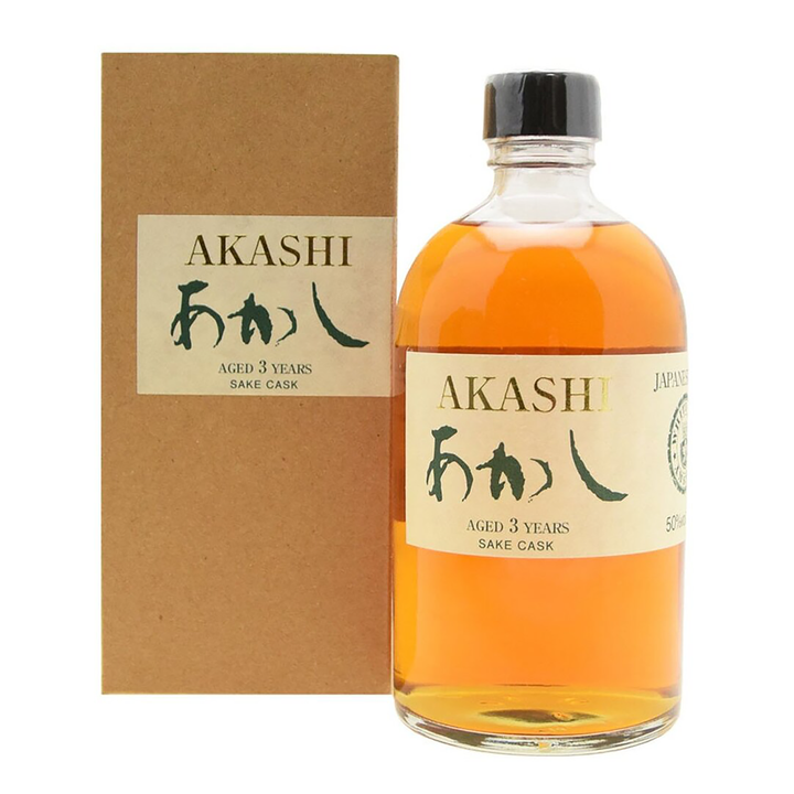 White Oak Akashi 3 Year Old Sake Cask Single Malt Japanese Whisky 500ml