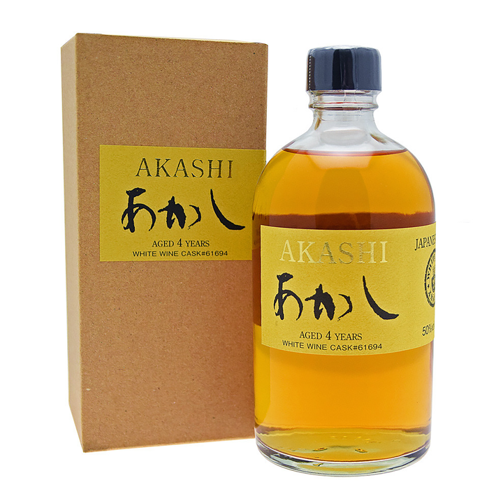 White Oak Akashi 4 Year Old White Wine Cask Single Malt Japanese Whisky 500ml