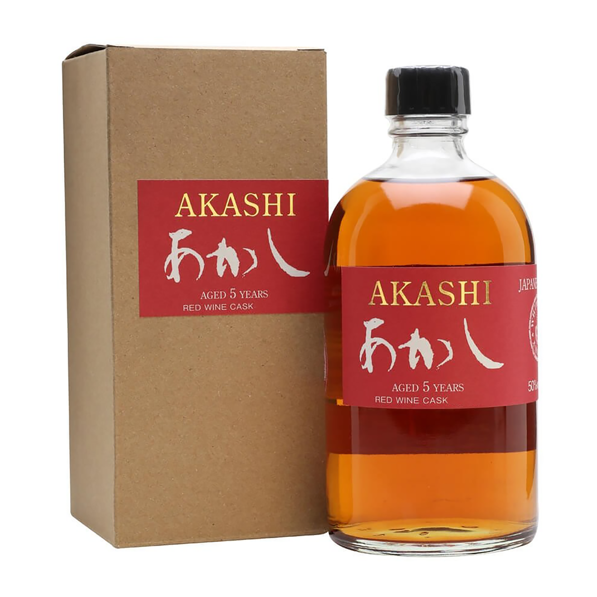 White Oak Akashi 5 Year Old Red Wine Cask Single Malt Japanese Whisky 500ml - Kent Street Cellars