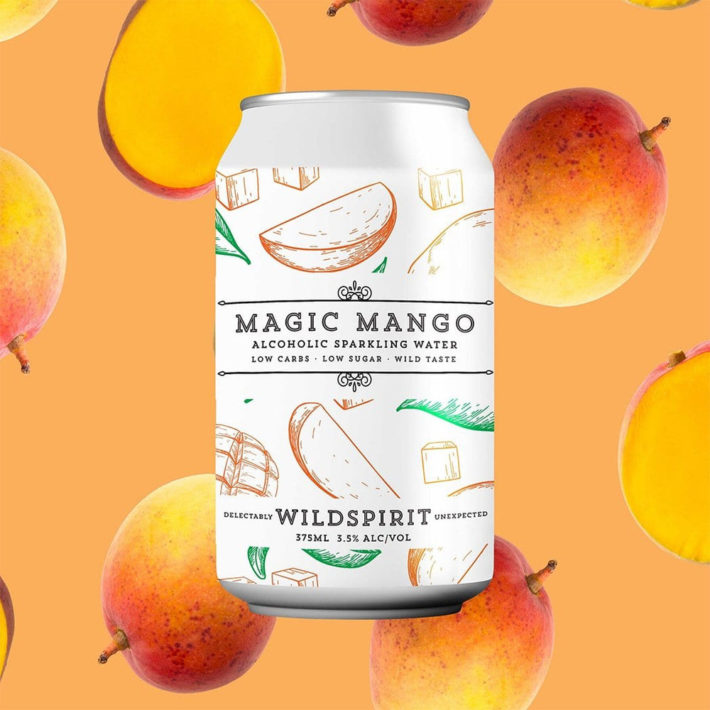 Wildspirit Magic Mango Alcoholic Sparkling Water (4 Pack)
