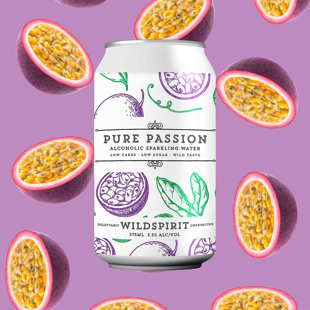Wildspirit Pure Passion Alcoholic Sparkling Water (4 Pack)