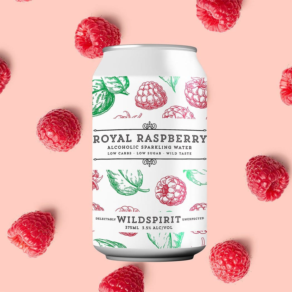 Wildspirit Royal Raspberry Alcoholic Sparkling Water (4 Pack)