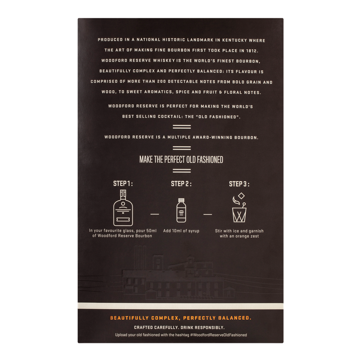 Woodford Reserve Kentucky Straight Bourbon Whiskey 700ml + Old Fashioned Cocktail Syrup - Kent Street Cellars